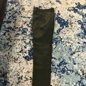 Unhemmed uniform pants
